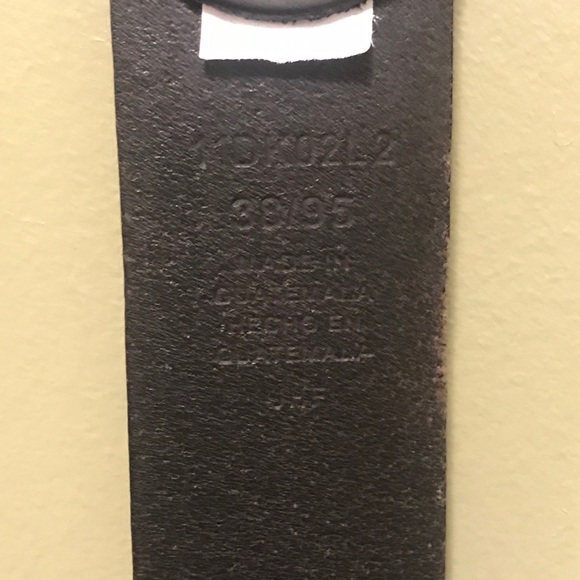 Men's Dockers✨ Soft Leather Belt Silver Hardware 38 - Picture 2 of 4